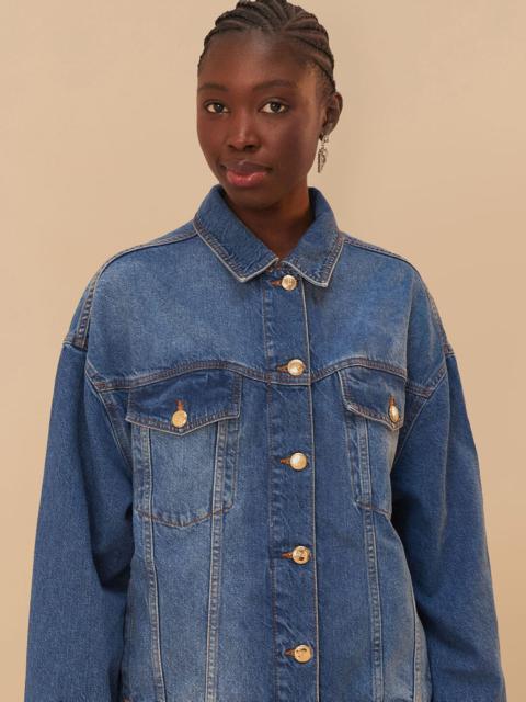 FARM RIO Denim Buttoned Jacket