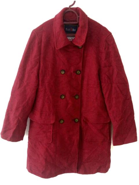 Other Designers Harris Tweed - Red Velvet HARRIS TWEED x east boy 100% wool long jacket