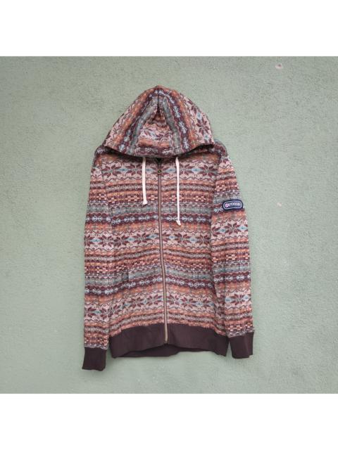 Other Designers Outdoor Style Go Out! - Vintage Outdoor Zipper Ups Hoodie Sweater