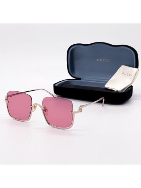 GUCCI NEW GUCCI GG1279S 003 GOLD/PINK WOMEN SUNGLASSES GUCCI