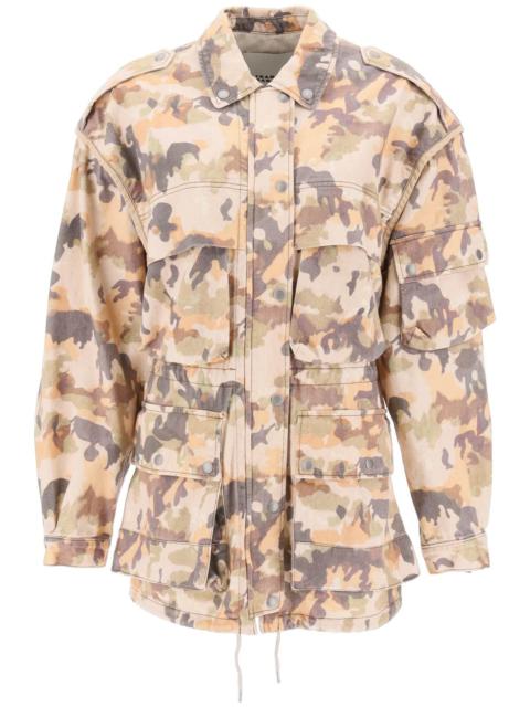 Isabel Marant 'Elize' Jacket In Cotton With Camouflage Pattern