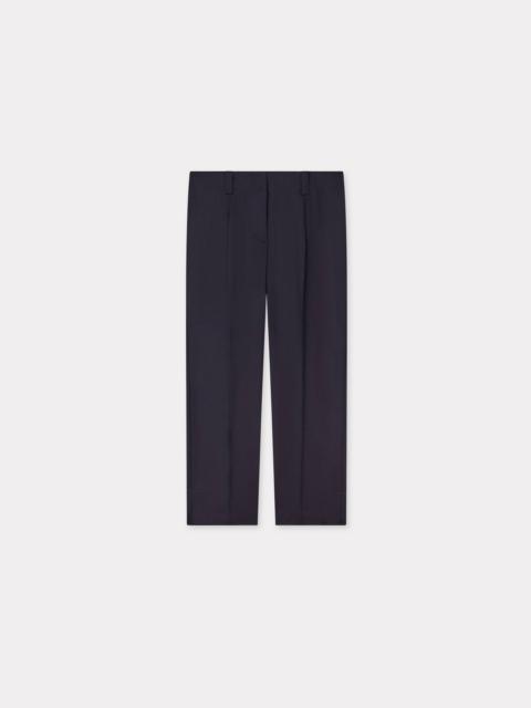 KENZO 'KENZO Weave' cropped pants in wool jacquard