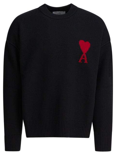 AMI Paris Ami Paris Men "Ami De Coeur" Crewneck Sweater In Wool