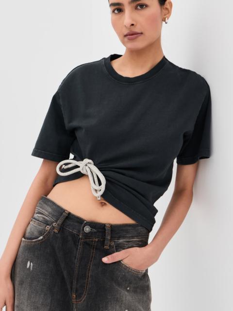 AREA Crystal Knot T-Shirt