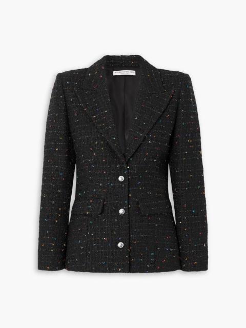 Alessandra Rich Sequin-embellished metallic tweed blazer