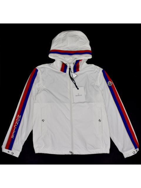 Moncler Moncler White Logo Stripe RUKBAT Rain Jacket