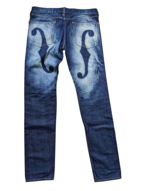 NUMBER (N)INE RARE NUMBER (N)INE Y2K CELLO F-HOLE TAKAHIRO DENIM JEANS