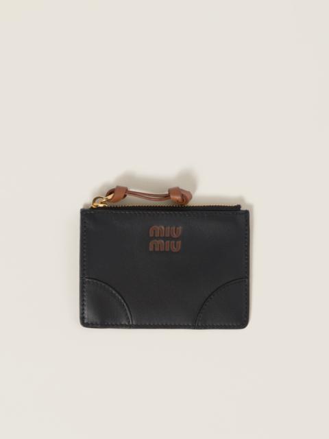 Leather card holder