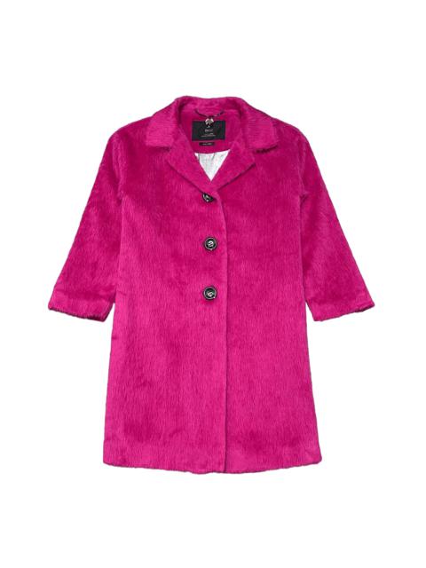 Ined Yohji Yamamoto Faux Fur Coat Pink