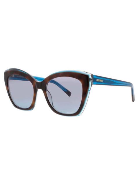 Missoni Missoni Ladies Blue Rectangular Sunglasses MIS0112SFZLGB