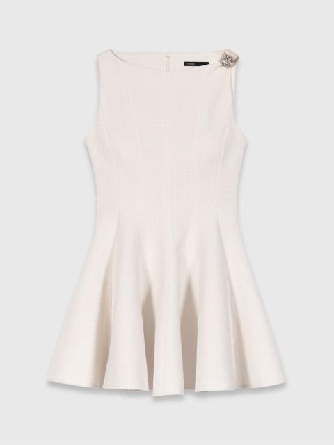 maje Short flared tweed dress