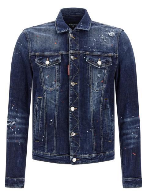 DSQUARED2 Dan Jean Puffer Jackets Blue