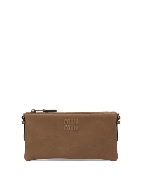 Miu Miu Leather Wallet And Card Case