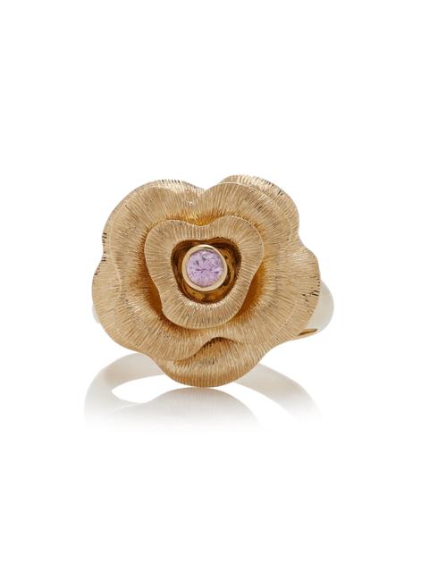 SYDNEY EVAN Large 14K Yellow Gold Sapphire Ring gold