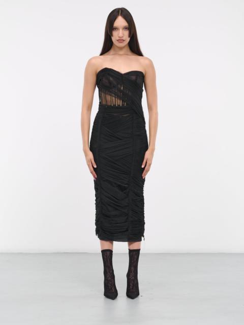 Dolce & Gabbana Tulle Corset Midi Dress
