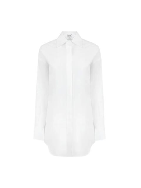 Loewe Loewe Womens Draped Cotton Shirt