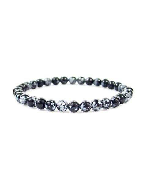 Other Designers Bracelet - Snowflake Obsidian 6mm.