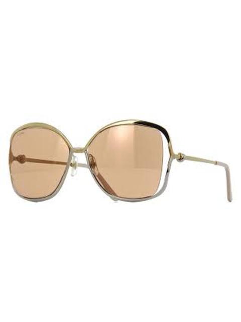 Cartier Cartier Trinity Brown Flash Butterfly Ladies Sunglasses CT0225S 002 60