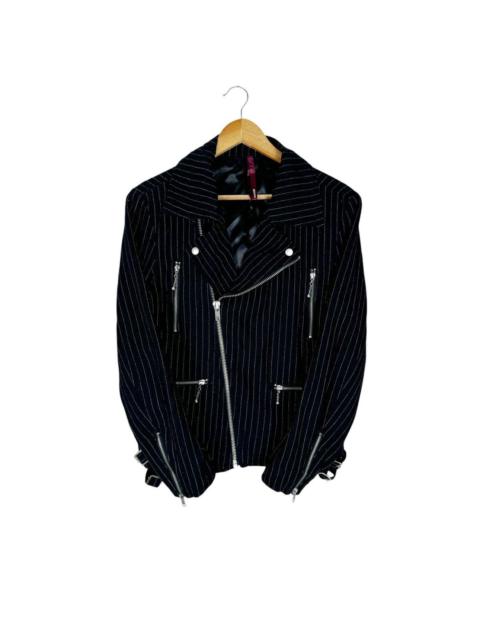 Archival Clothing - 🌟HIKARI SHOJI BIKER DOUBLE COLLAR JACKET LIKE JUNYA WATANABE