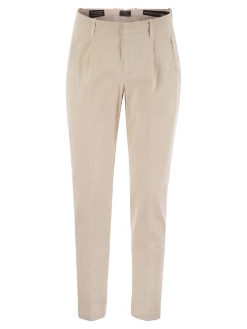Other Designers Peserico - Peserico Men Cotton Trousers With Darts