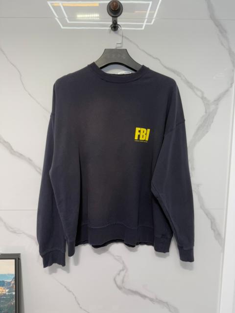 BALENCIAGA Balenciaga Navy Blue FBI Sweatshirt
