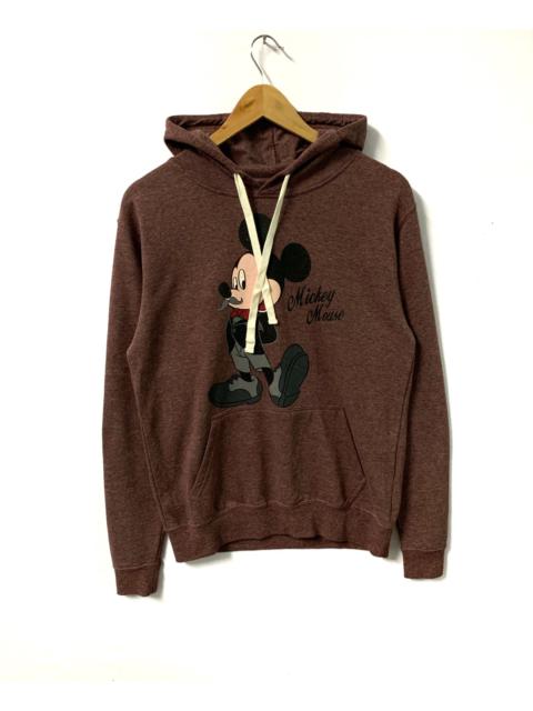 Other Designers Mickey Mouse - Mickey Mouse Big Logo Hoodie Chocolate Medium
