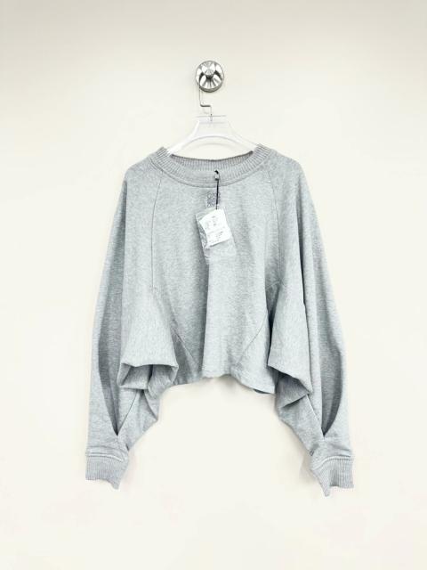 Loewe Loewe grey short-sleeved sweatshirt with batwing sleeves