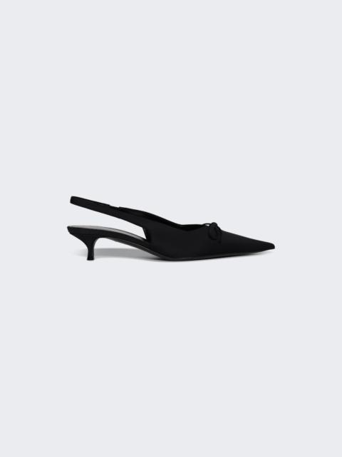BALENCIAGA Knife Bow Slingback Pumps Black
