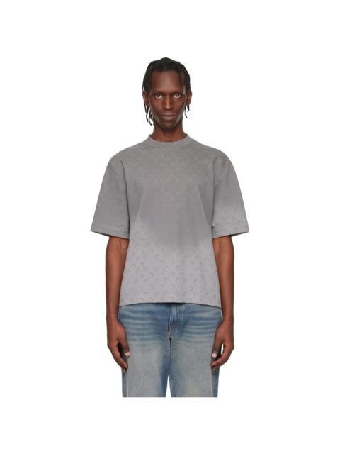 Marine Serre Gray Faded Moon Jersey Relaxed T-shirt