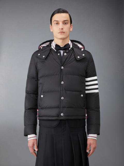 Thom Browne Black Down-filledmatte Nylon 4-bar Bomber Jacket