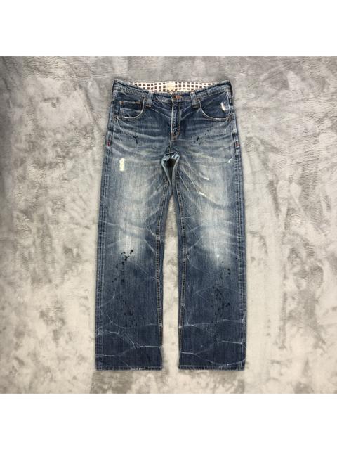 Other Designers Distressed Denim - BRAPPERS LADY VINTAGE 1987 TRASHED DISTRESS JEANS #6127-220