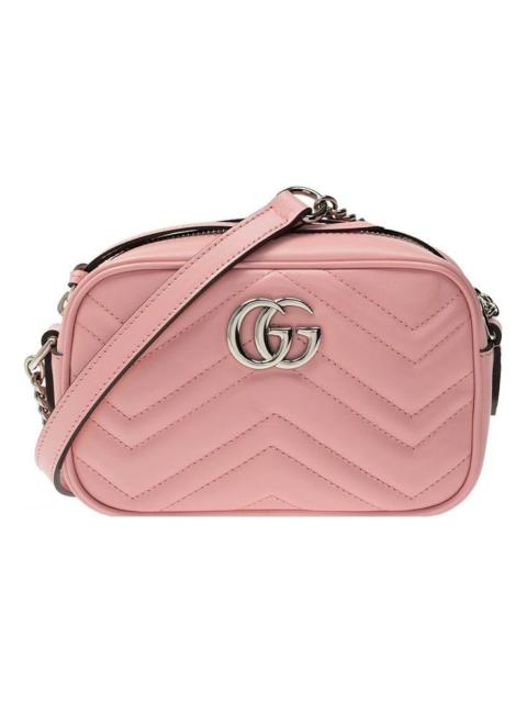 GUCCI (WMNS) Gucci GG Marmont Matelasse Mini Bag 'Wild Rose' 634936-DTD1P-5815