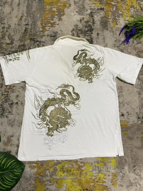 Other Designers Japanese Brand - Dragon Fight embroidery Sukajan Polo Tee Japan 🇯🇵
