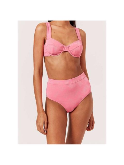 Other Designers Solid & Striped LILO Pink Tonal Zig Zag High Waisted Bikini