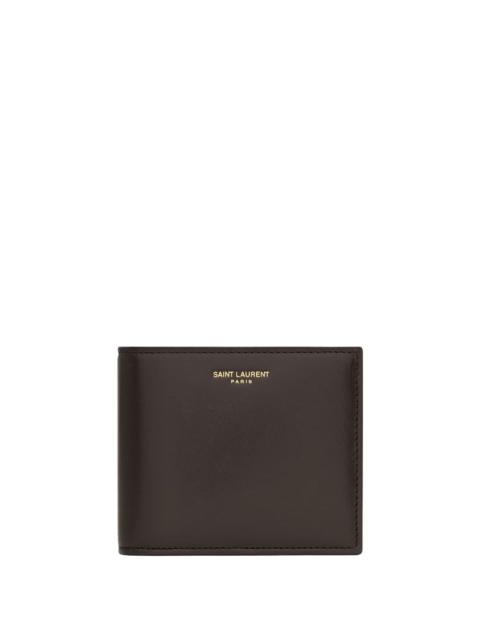 SAINT LAURENT Saint Laurent Men Saint Laurent Paris East/West Wallet In Two-Tone Smooth Leather