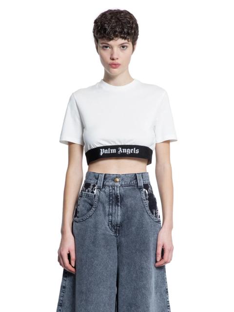 Palm Angels Classic-Logo-Tape-Crop-Tee
