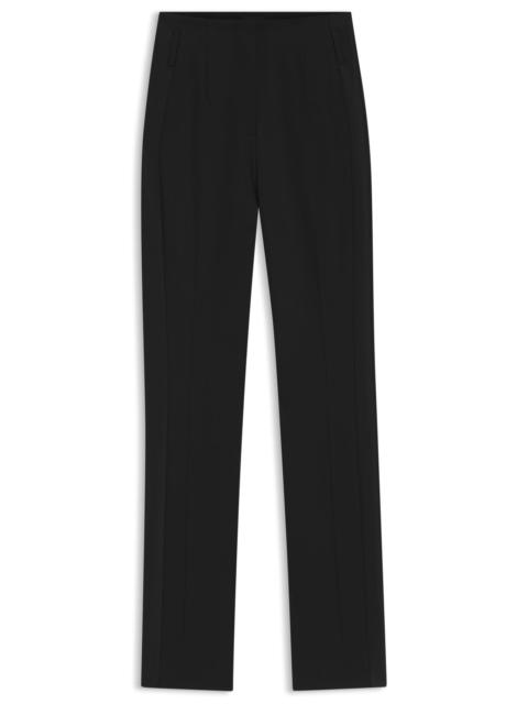 BOSS REGULAR-FIT TUXEDO TROUSERS IN VIRGIN-WOOL TWILL