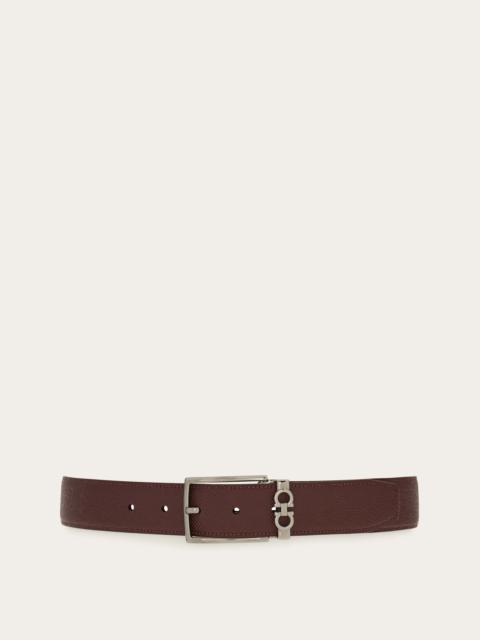 FERRAGAMO Reversible and adjustable Gancini belt