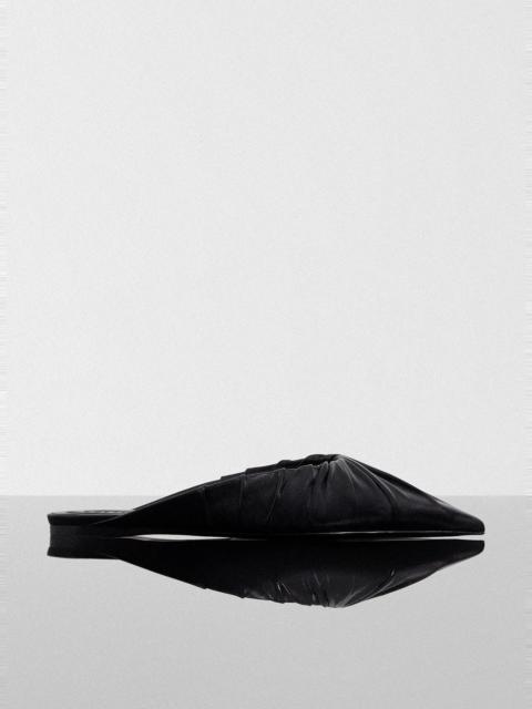 MUGLER black draped Fang flats