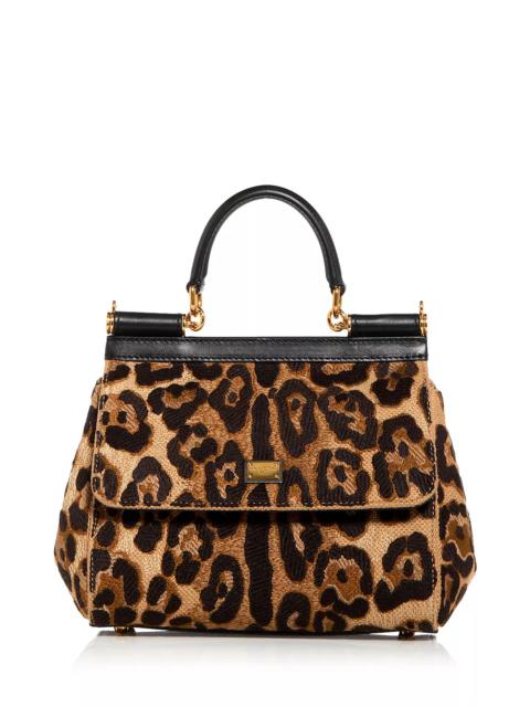 Dolce & Gabbana Sicily Embroidered Top Handle Bag