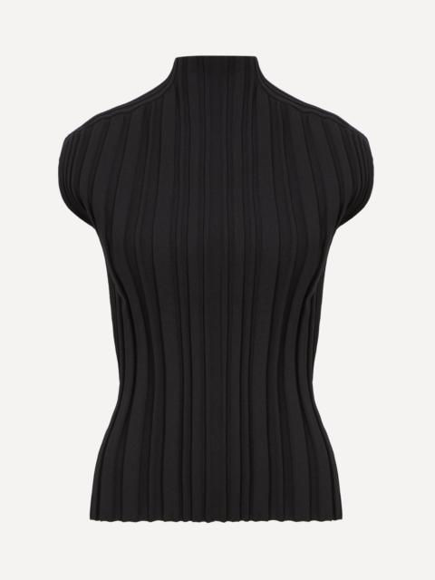 Pleats Please Issey Miyake Rib-Knit Top