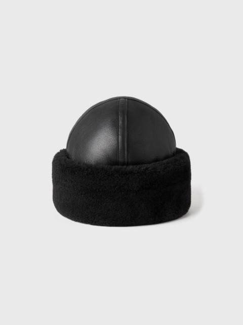 TOTEME Shearling winter hat black