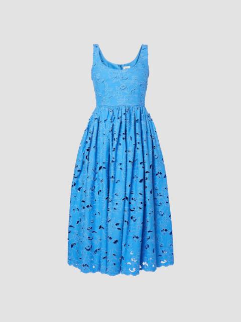 Erdem SLEEVELESS FIT AND FLARE MIDI DRESS