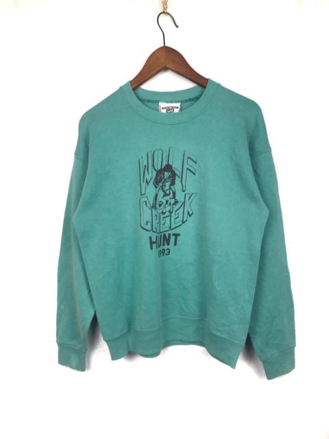 Other Designers Vintage 90s sweatshirt spell out WOLF CREEK hunt 1993