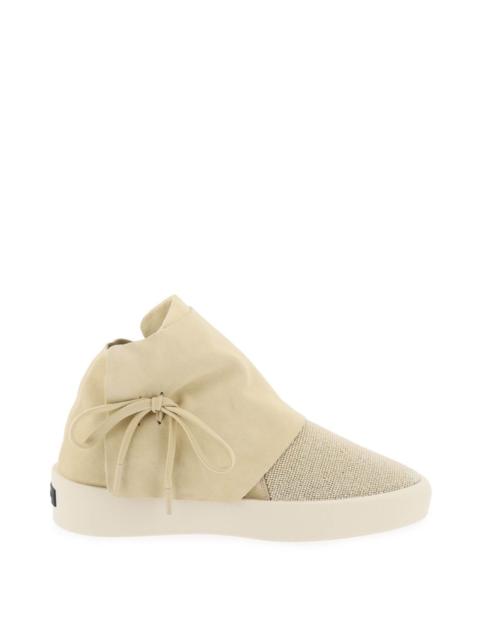 Fear Of God Mid Top Suede And Bead Sneakers.
