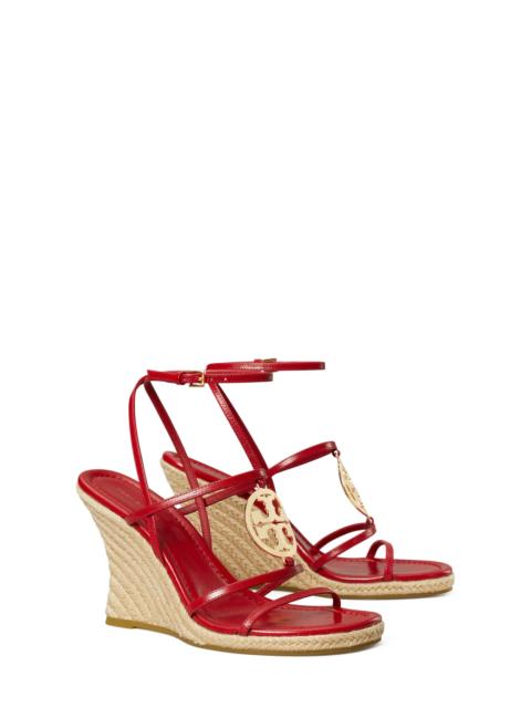 TORY BURCH Tory Burch Capri Miller Espadrille Wedge in Tory Red /Gold at Nordstrom