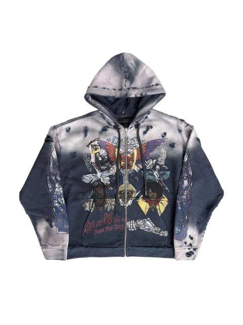 WHO DECIDES WAR Who Decides War Star Zip Up Hoodie 'Lavender Multicolor'