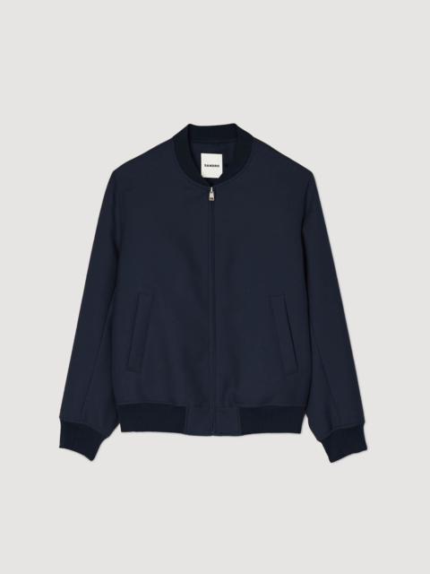 Sandro ZIP-UP VARSITY JACKET