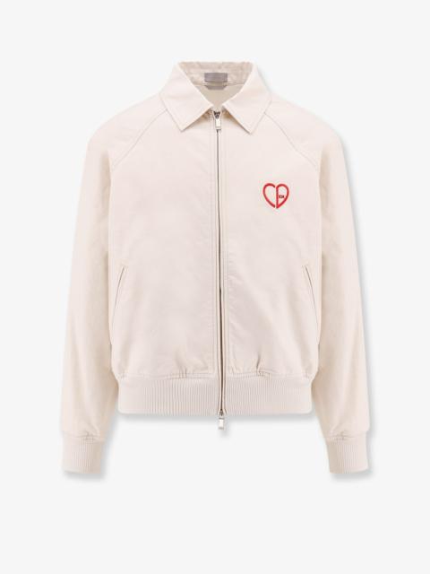 Dior Dior Men Cotton Jacket With Cd Heart Embroidery