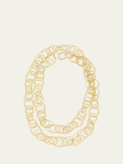 Buccellati Hawaii 18K Yellow Gold Sautoir Necklace, 102cm